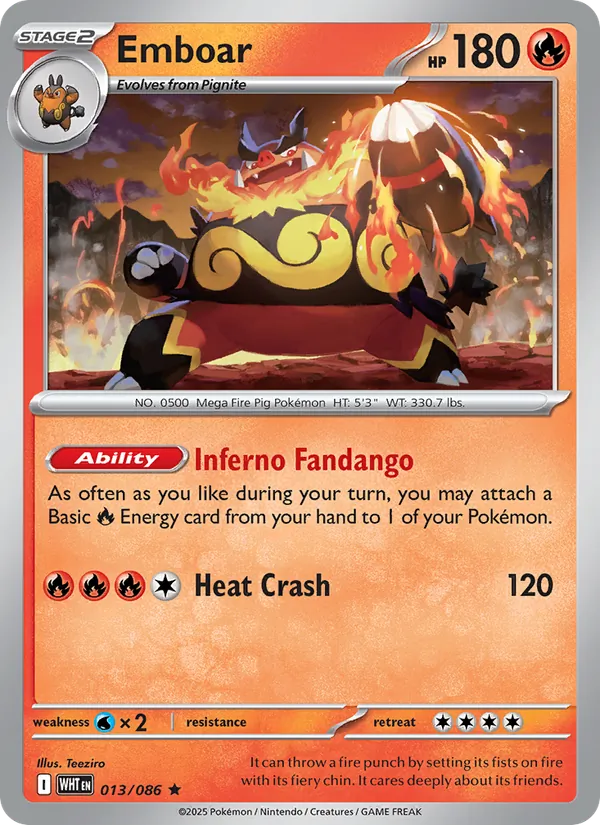 Emboar, White Flare 013/086