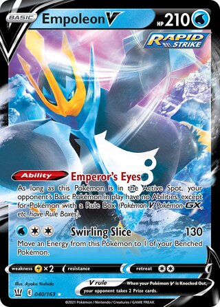 Empoleon V, Play! Pokémon Prize Pack Series One 040/163