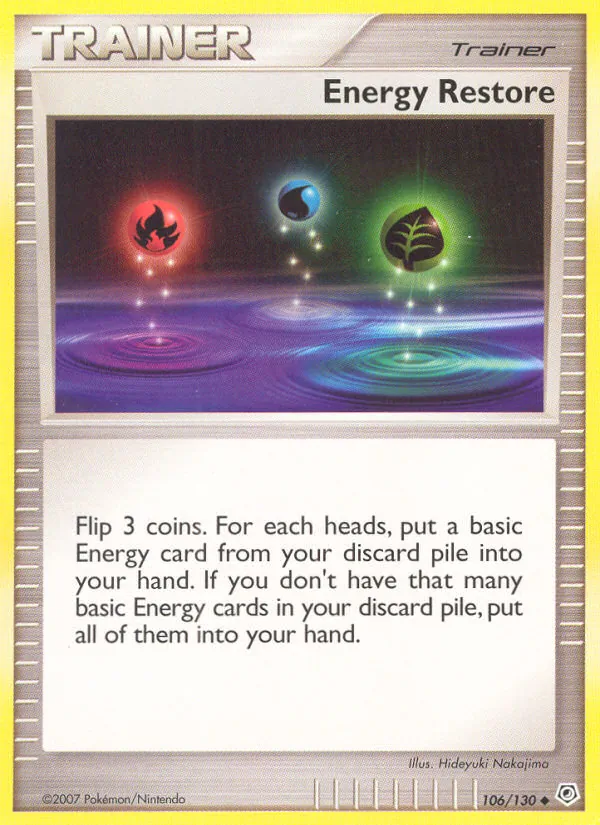 Energy Restore, Diamond & Pearl 106/130