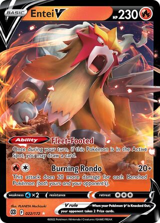 Entei V, Play! Pokémon Prize Pack Series Three 022/172
