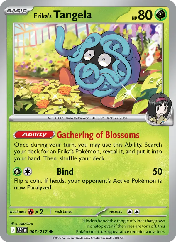 Erika's Tangela, Ascended Heroes 007/217