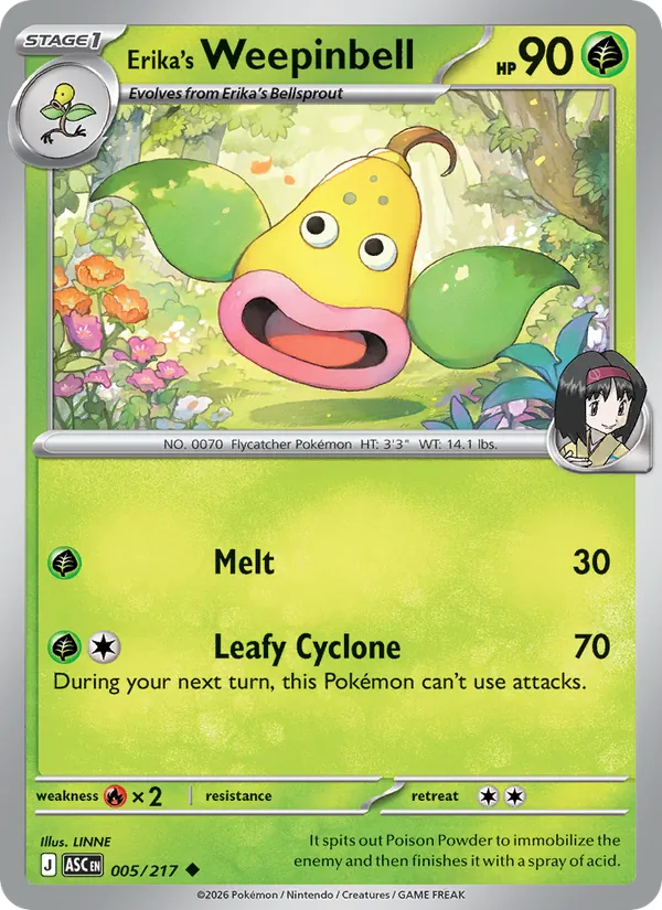 Erika's Weepinbell, Ascended Heroes 005/217