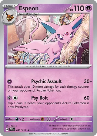 Espeon, Prismatic Evolutions 033/131