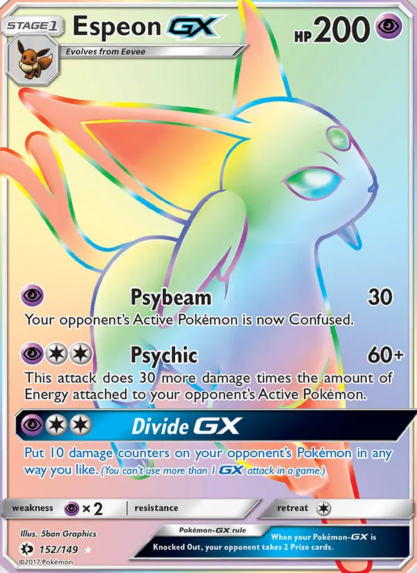 Espeon GX, Sun & Moon 152/149