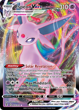 Espeon VMAX, Play! Pokémon Prize Pack Series One 065/203