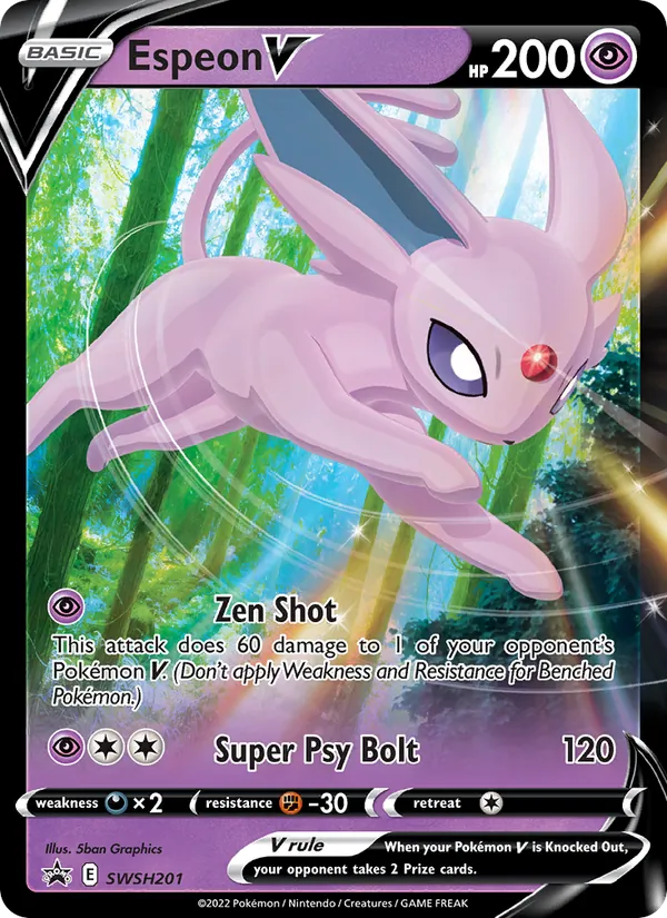 Espeon V, SWSH Black Star Promos SWSH201/307