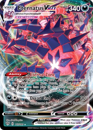 Eternatus VMAX, Play! Pokémon Prize Pack Series One 117/189