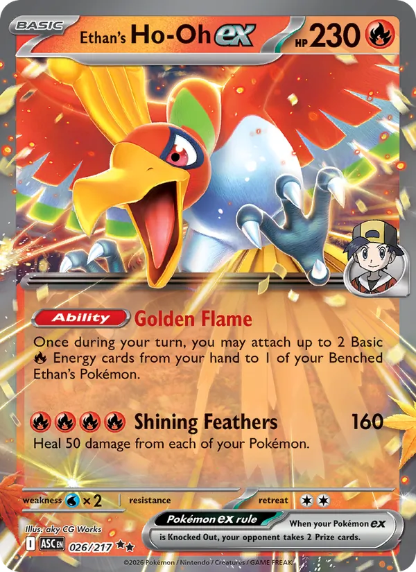 Ethan's Ho-Oh EX, Ascended Heroes 026/217