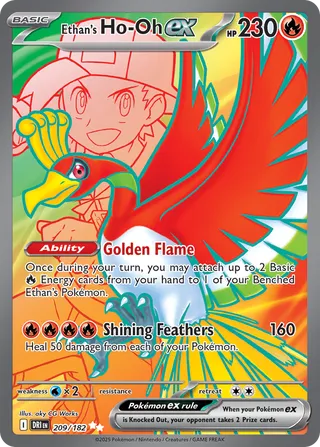 Ethan's Ho-Oh EX, Destined Rivals 209/182