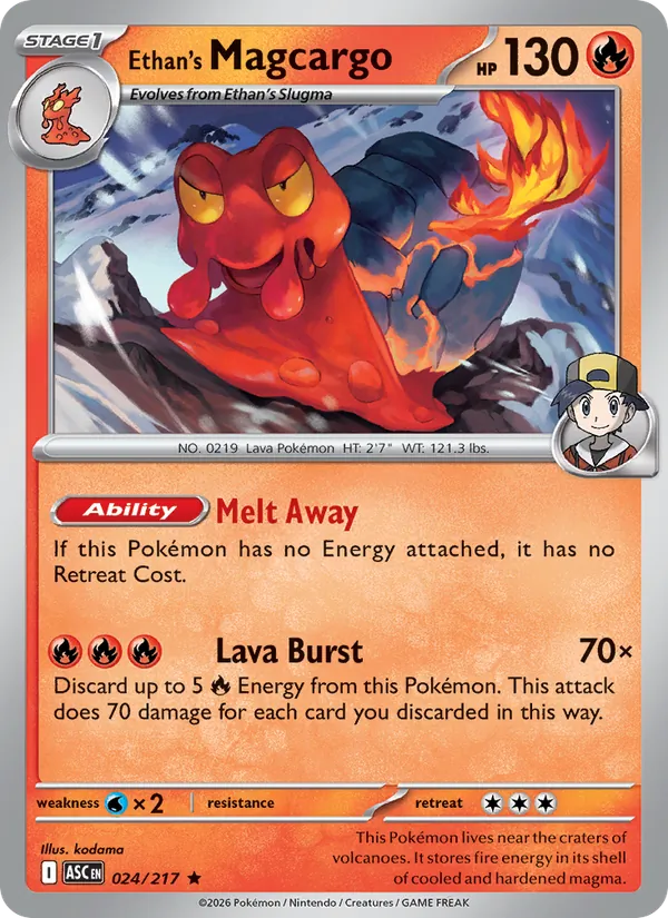Ethan's Magcargo, Ascended Heroes 024/217
