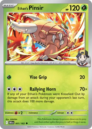 Ethan's Pinsir, Destined Rivals 001/182
