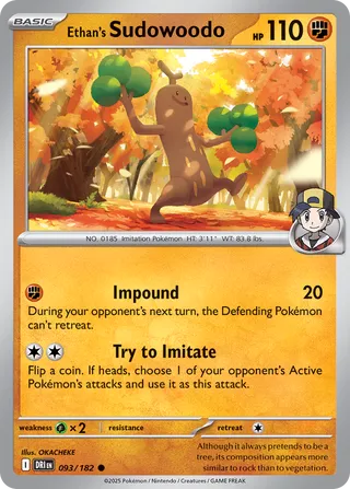 Ethan's Sudowoodo, Destined Rivals 093/182