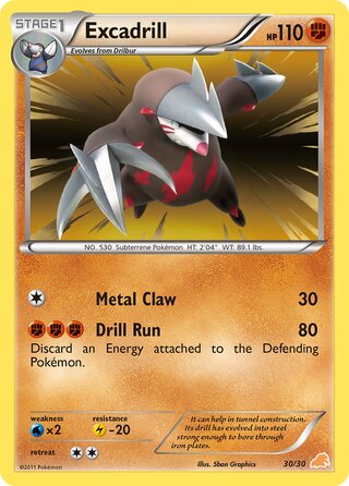 Excadrill, BW trainer Kit (Excadrill) 030/030