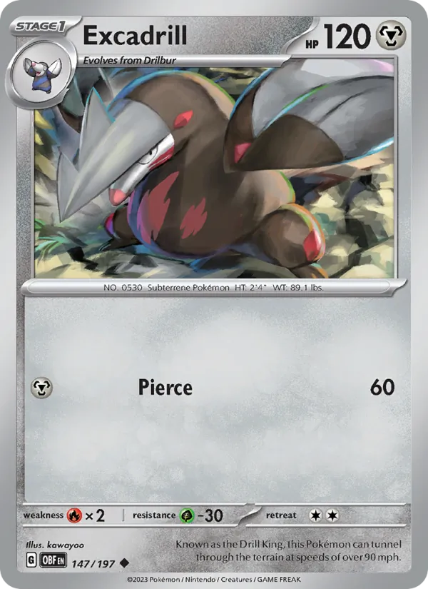 Excadrill, Obsidian Flames 147/197