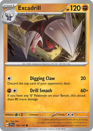 Excadrill, Surging Sparks 109/191