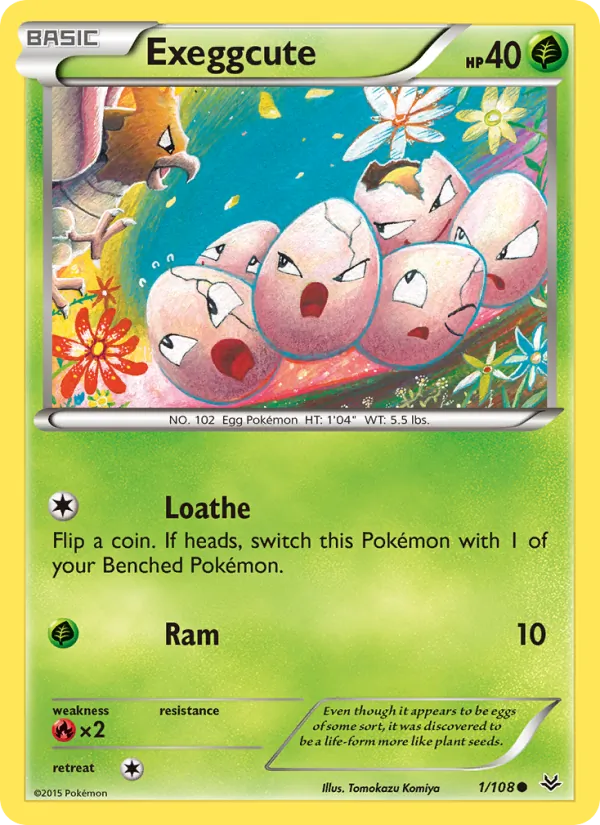 Exeggcute, Roaring Skies 001/108