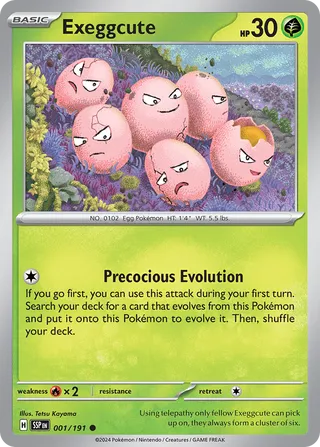 Exeggcute, Surging Sparks 001/191