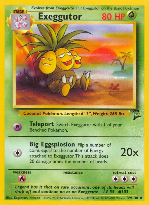 Exeggutor, Base Set 2 039/130