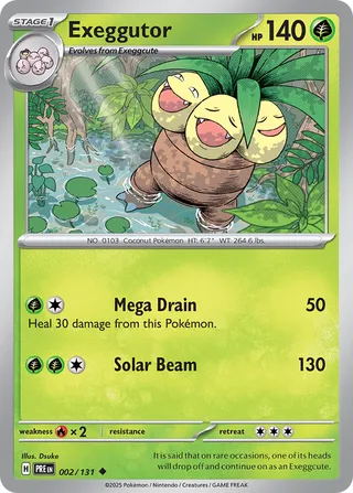 Exeggutor, Prismatic Evolutions 002/131