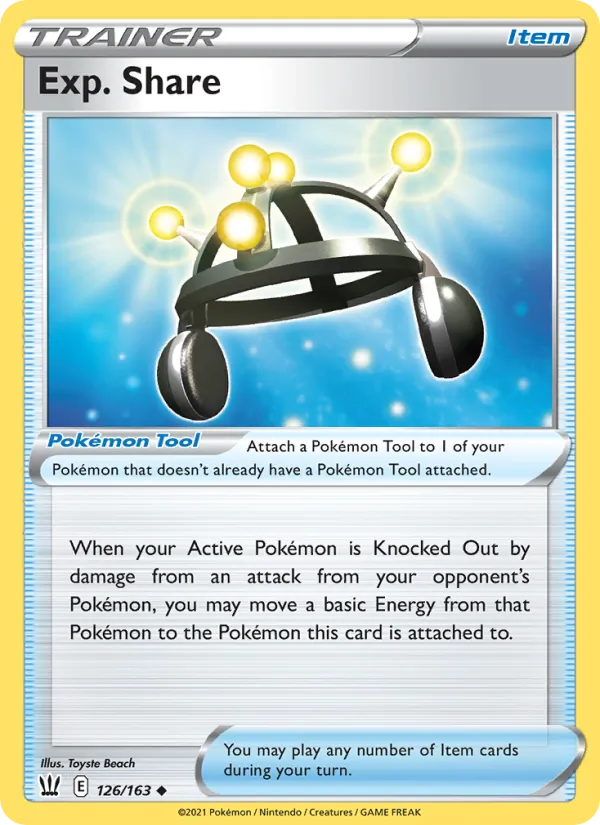 Exp. Share, Battle Styles 126/163