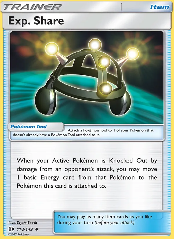 Exp. Share, Sun & Moon 118/149