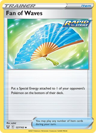Fan of Waves, Play! Pokémon Prize Pack Series One 127/163