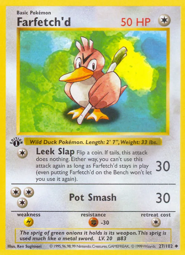 Farfetch'd, Base 027/102