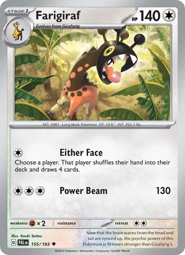 Farigiraf, Paldea Evolved 155/193