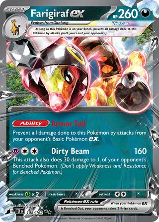 Farigiraf EX, Play! Pokémon Prize Pack Series Five 108/162