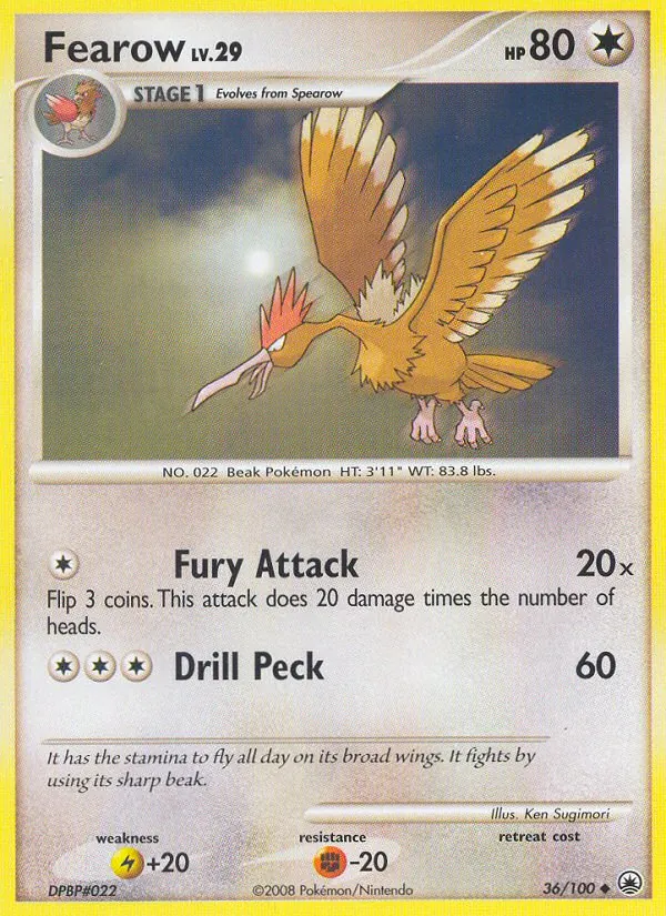 Fearow, Majestic Dawn 036/100
