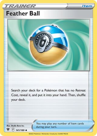 Feather Ball, Play! Pokémon Prize Pack Series Three 141/189