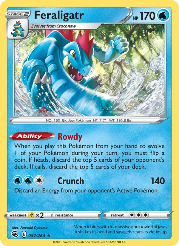 Feraligatr, Fusion Strike 057/264