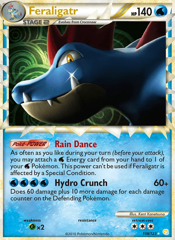 Feraligatr, HeartGold & SoulSilver 108/123