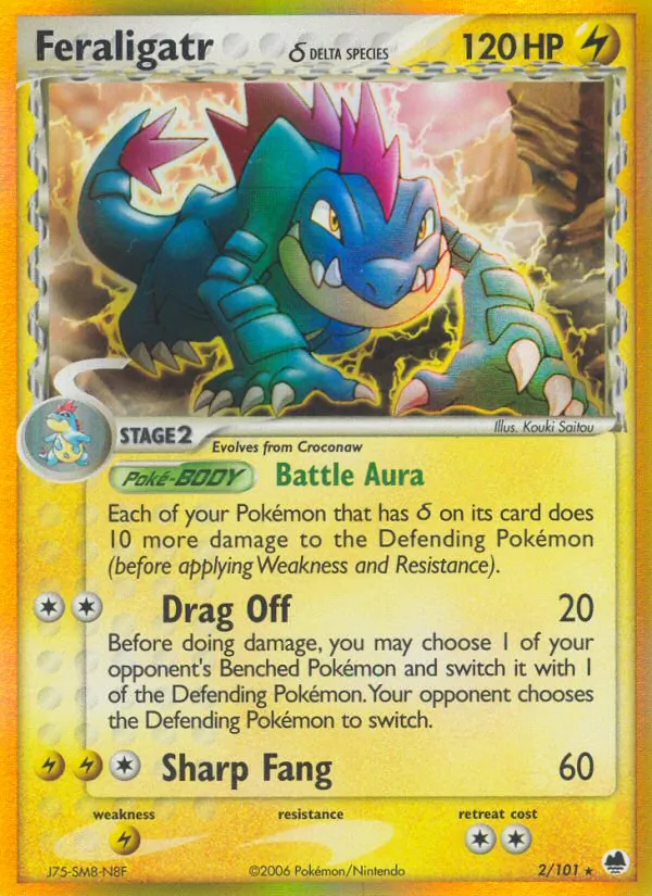 Feraligatr δ, Dragon Frontiers 002/101