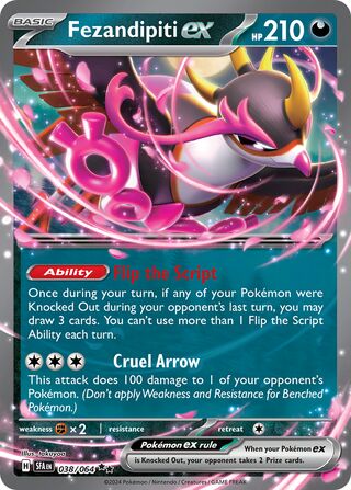 Fezandipiti EX, Play! Pokémon Prize Pack Series Six 038/064