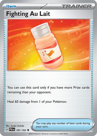 Fighting Au Lait, Play! Pokémon Prize Pack Series Four 181/193