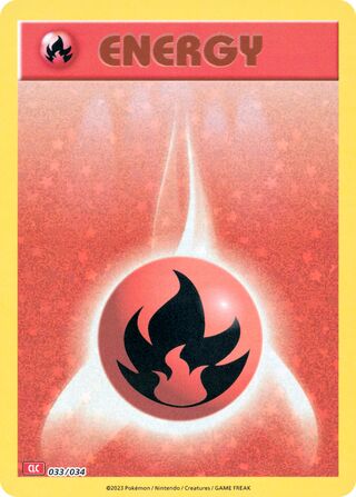 Fire Energy, Pokémon TCG Classic (Charizard) 033/034