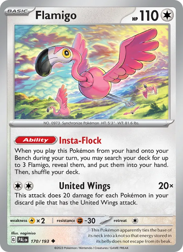 Flamigo, Paldea Evolved 170/193