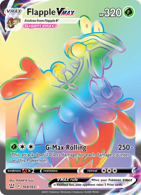 Flapple VMAX, Battle Styles 164/163