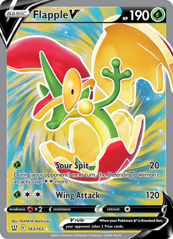 Flapple V, Battle Styles 143/163