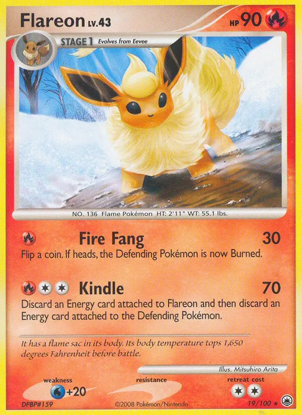 Flareon, Majestic Dawn 019/100