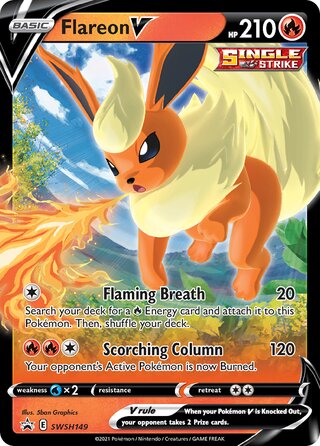 Flareon V, Play! Pokémon Prize Pack Series One SWSH149