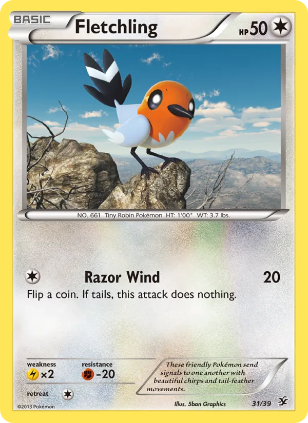 Fletchling, Kalos Starter Set 031/039