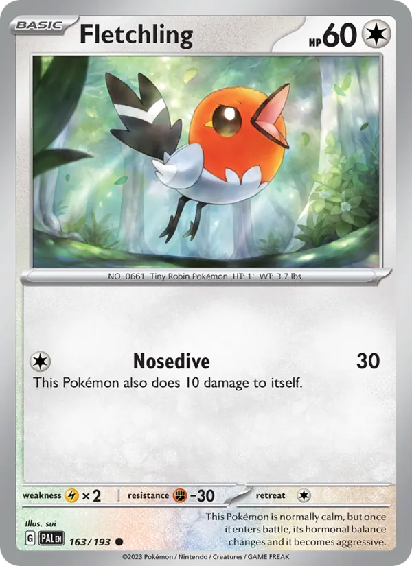 Fletchling, Paldea Evolved 163/193