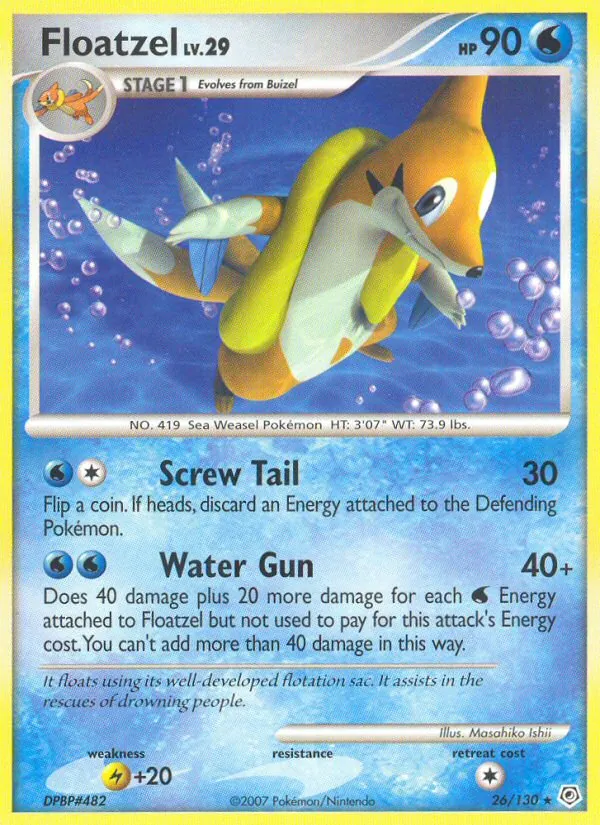 Floatzel, Diamond & Pearl 026/130