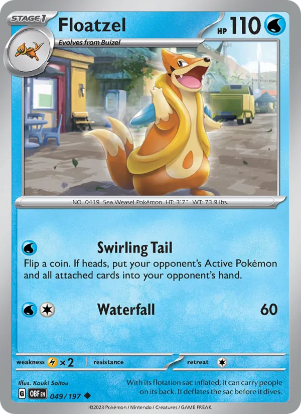 Floatzel, Obsidian Flames 049/197