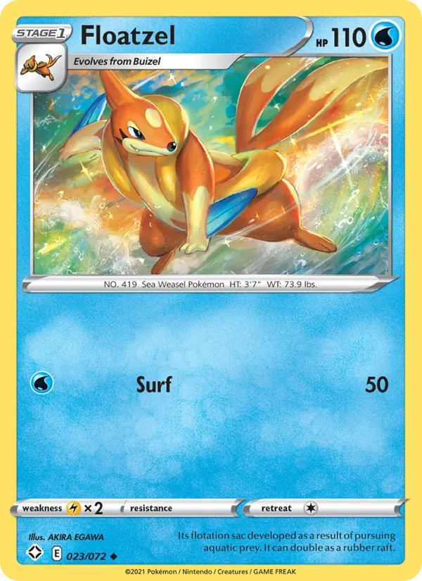 Floatzel, Shining Fates 023/072
