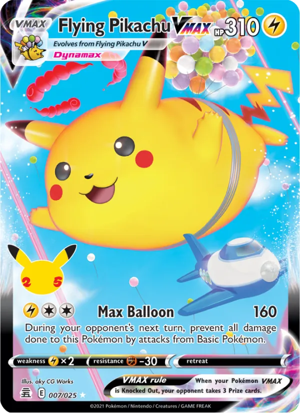 Flying Pikachu VMAX, Celebrations 007/025