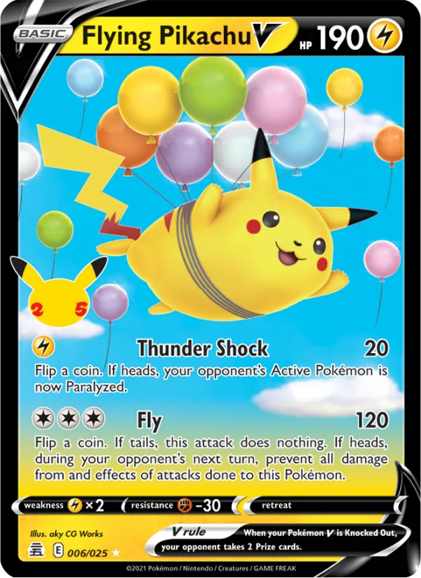 Flying Pikachu V, Celebrations 006/025