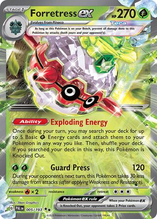 Forretress EX, Play! Pokémon Prize Pack Series Four 005/193
